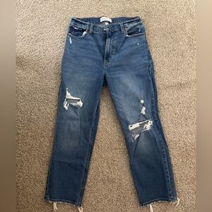 Abercrombie & Fitch Blue Straight Leg Denim